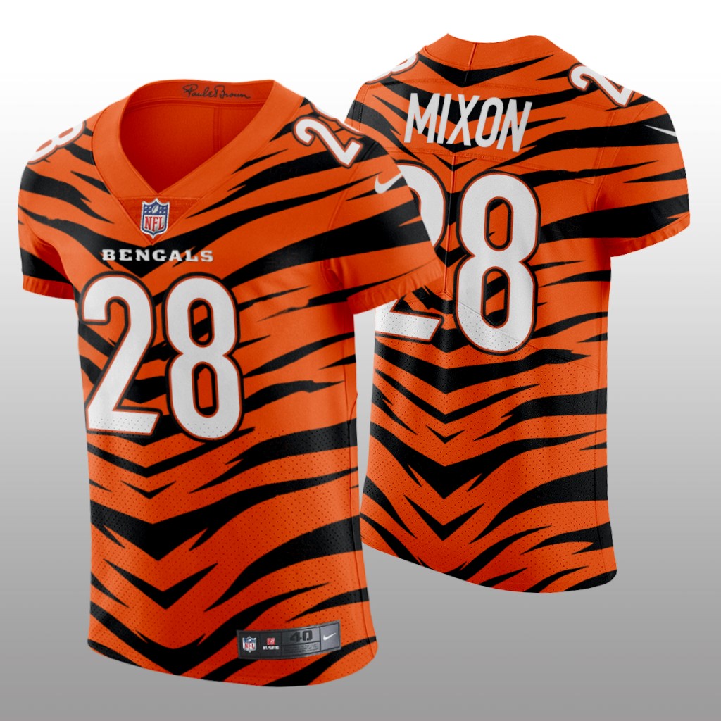 Cincinnati Bengals Joe Mixon Orange Elite 2021-22 City Edition - Men's
