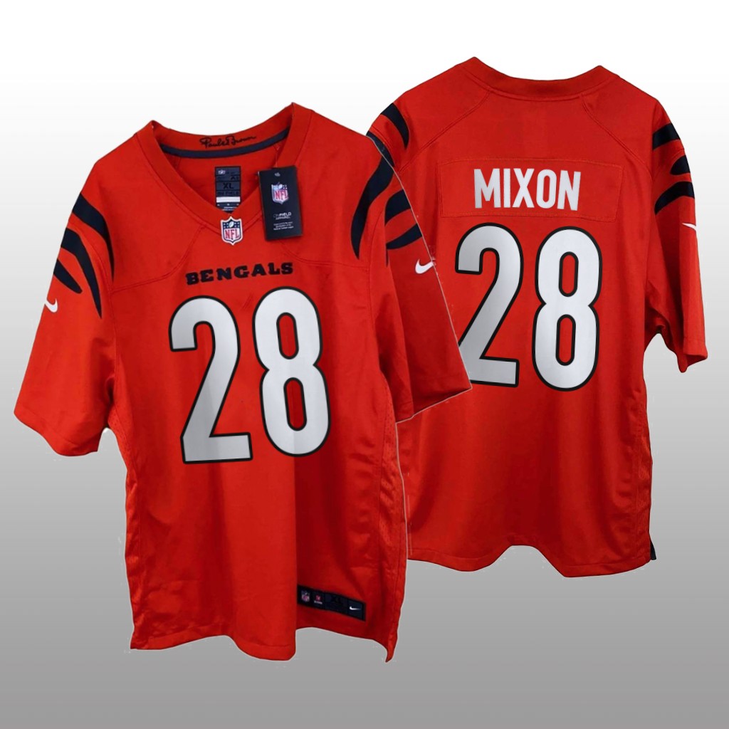 Cincinnati Bengals Joe Mixon Orange Jersey Game - Men's