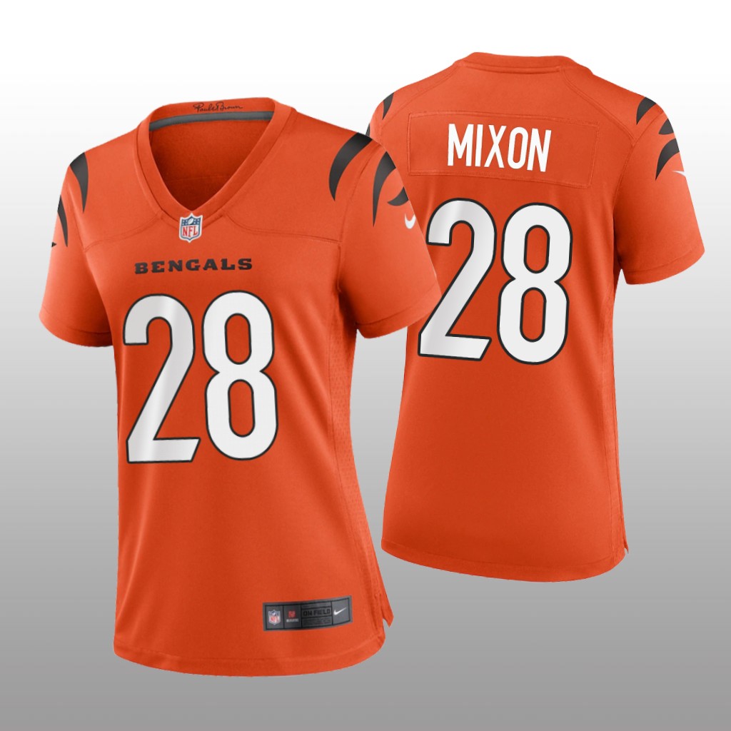 Cincinnati Bengals Joe Mixon Orange Jersey Game - Women's