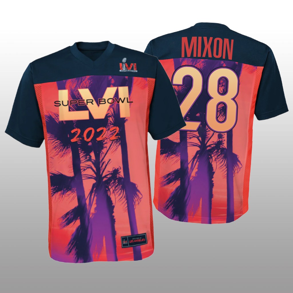 Cincinnati Bengals Joe Mixon Red Black Game Jersey Super Bowl LVI