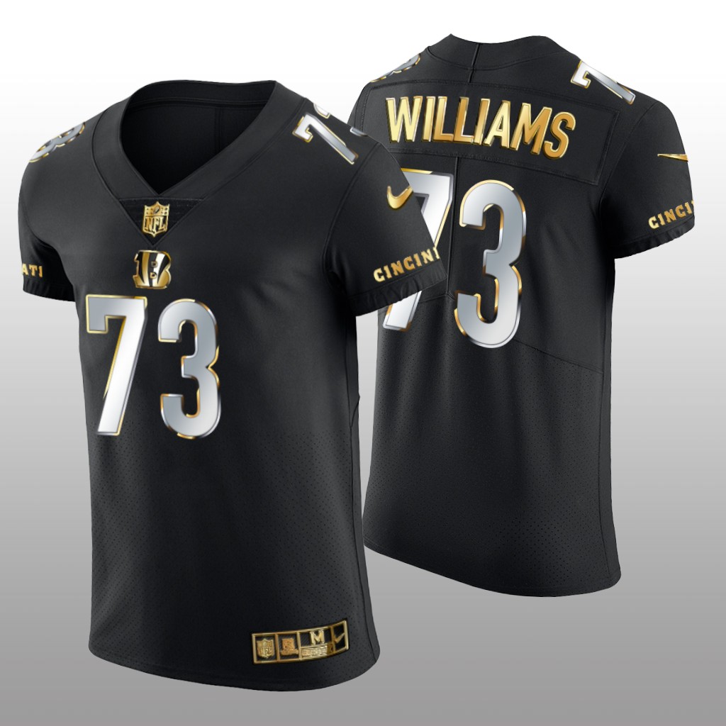 Cincinnati Bengals Jonah Williams Black Elite Jersey Golden Edition Men's
