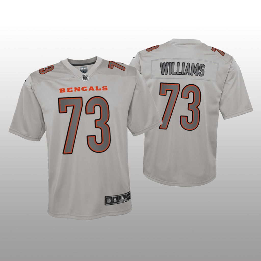 Cincinnati Bengals Jonah Williams Gray Jersey Atmosphere Fashion Game - Youth