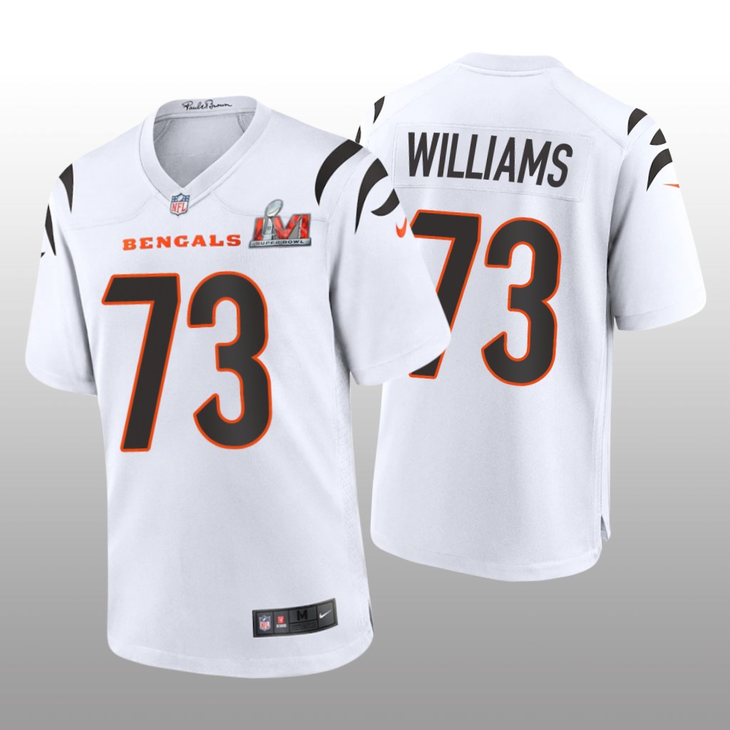 Cincinnati Bengals Jonah Williams White Game Jersey Super Bowl LVI - Men's