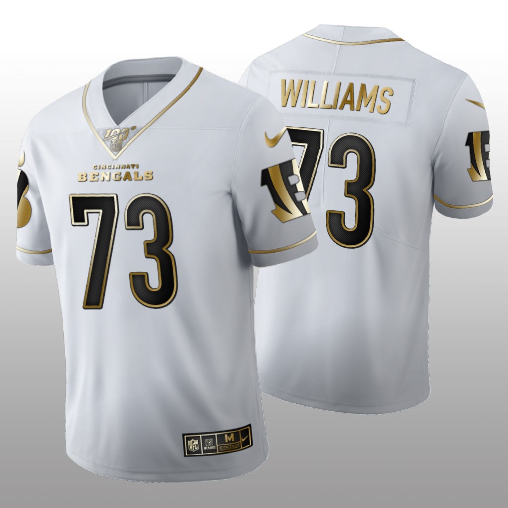 Cincinnati Bengals Jonah Williams White Golden Edition Jersey 100th Season Men's