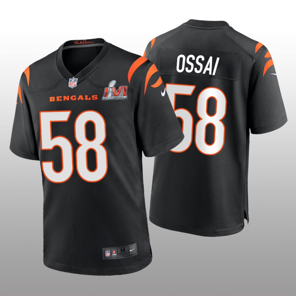 Cincinnati Bengals Joseph Ossai Black Game Jersey Super Bowl LVI - Men's