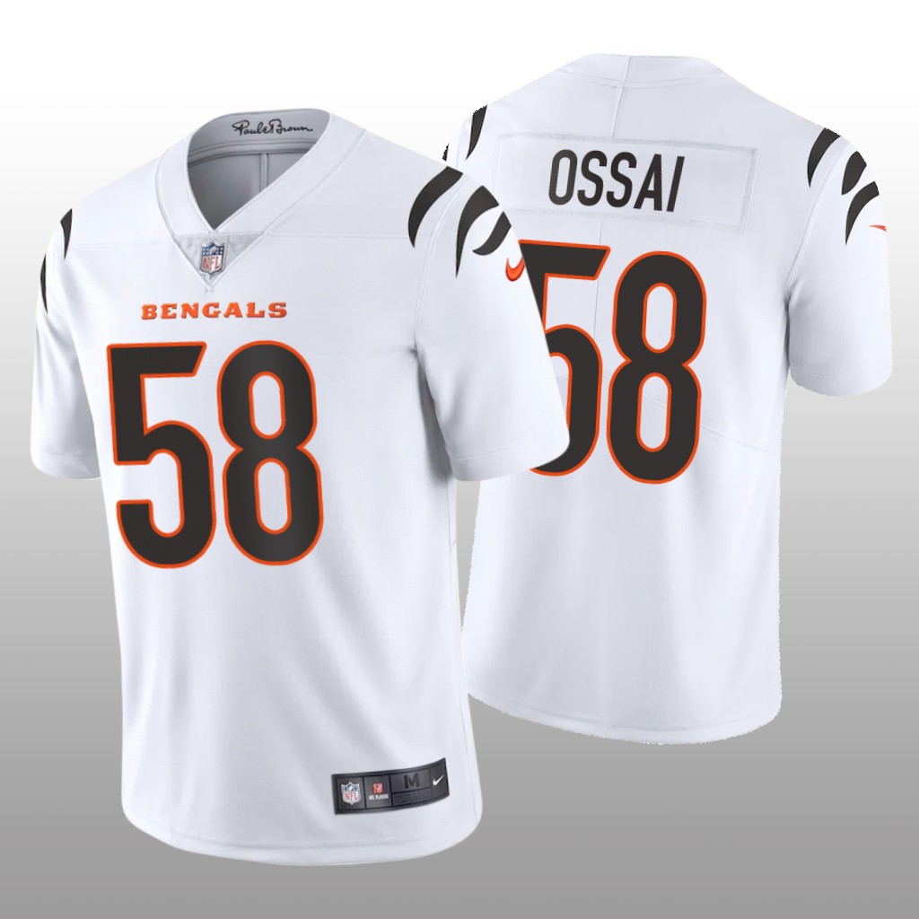 Cincinnati Bengals Joseph Ossai White Jersey Vapor Limited - Men's