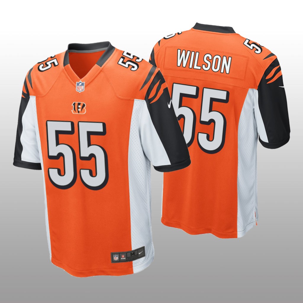 Cincinnati Bengals Logan Wilson Orange Jersey Game - Men's