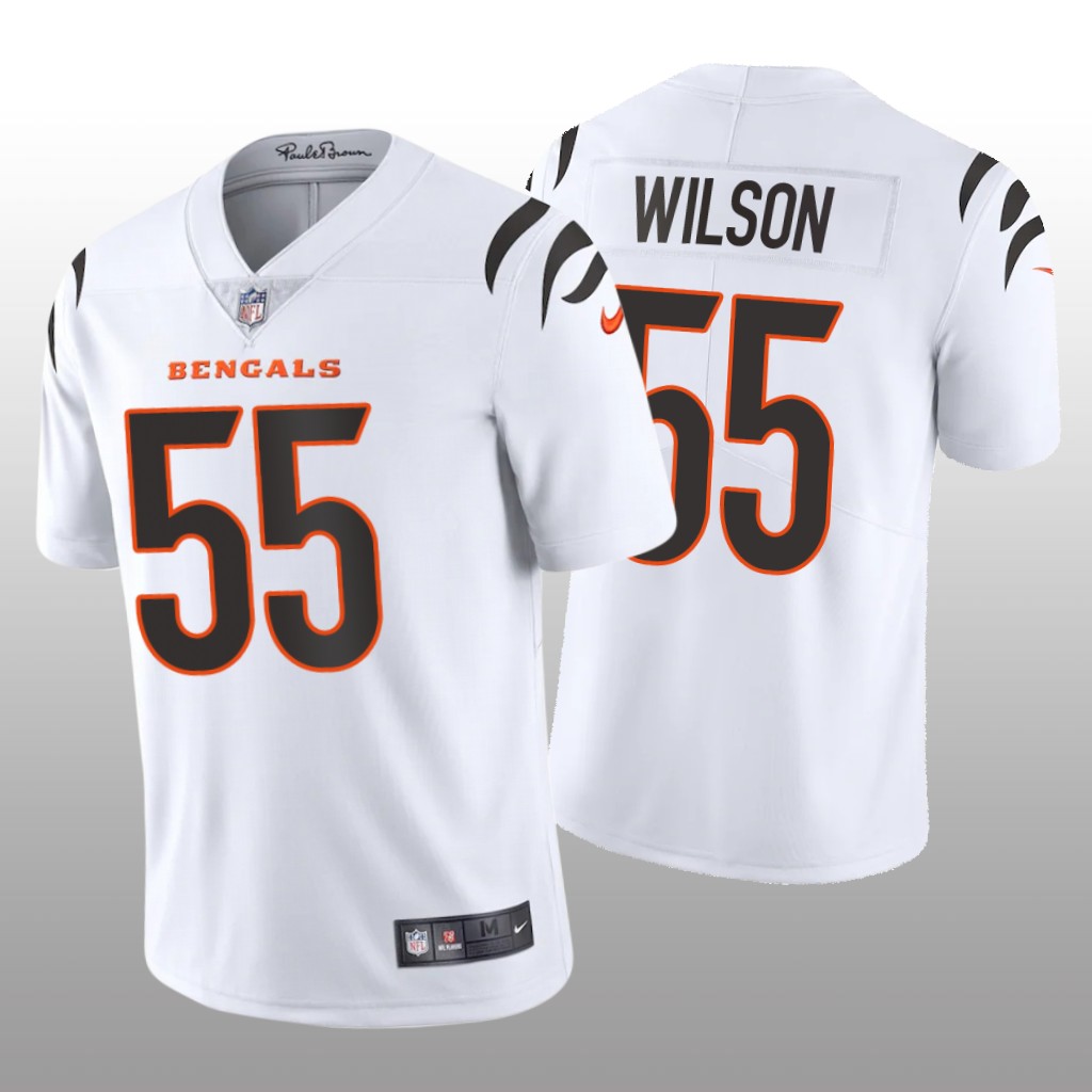 Cincinnati Bengals Logan Wilson White Jersey 2021 Vapor Limited - Men's