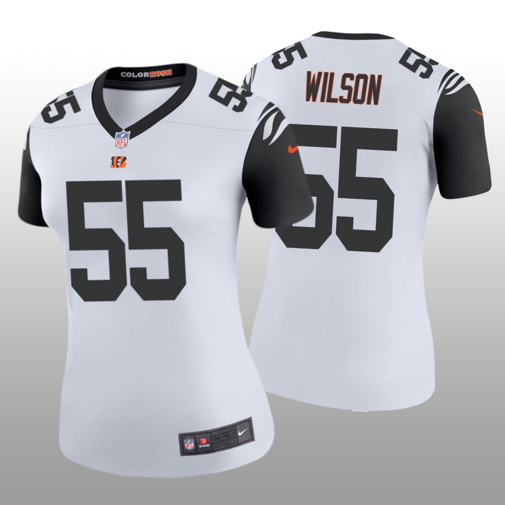 Cincinnati Bengals Logan Wilson White Jersey Color Rush Legend - Women's