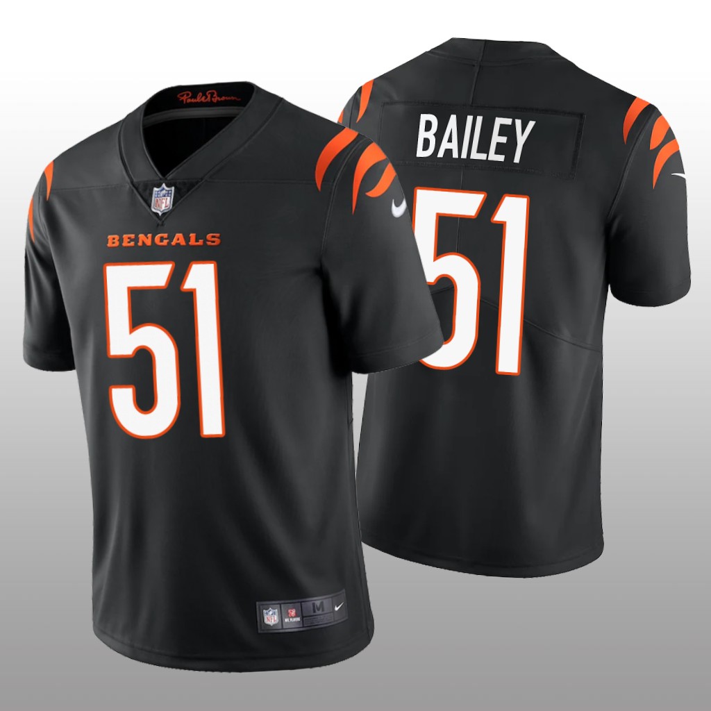 Cincinnati Bengals Markus Bailey Black Jersey 2021 Vapor Limited - Men's