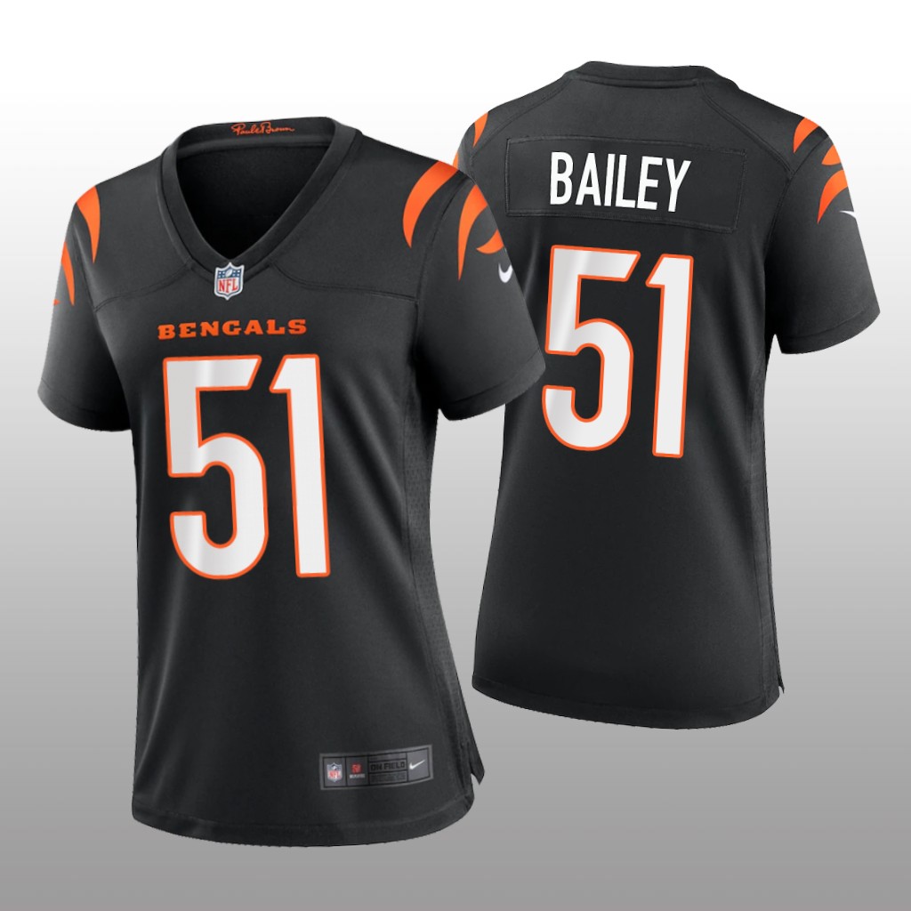 Cincinnati Bengals Markus Bailey Black Jersey Game - Women's