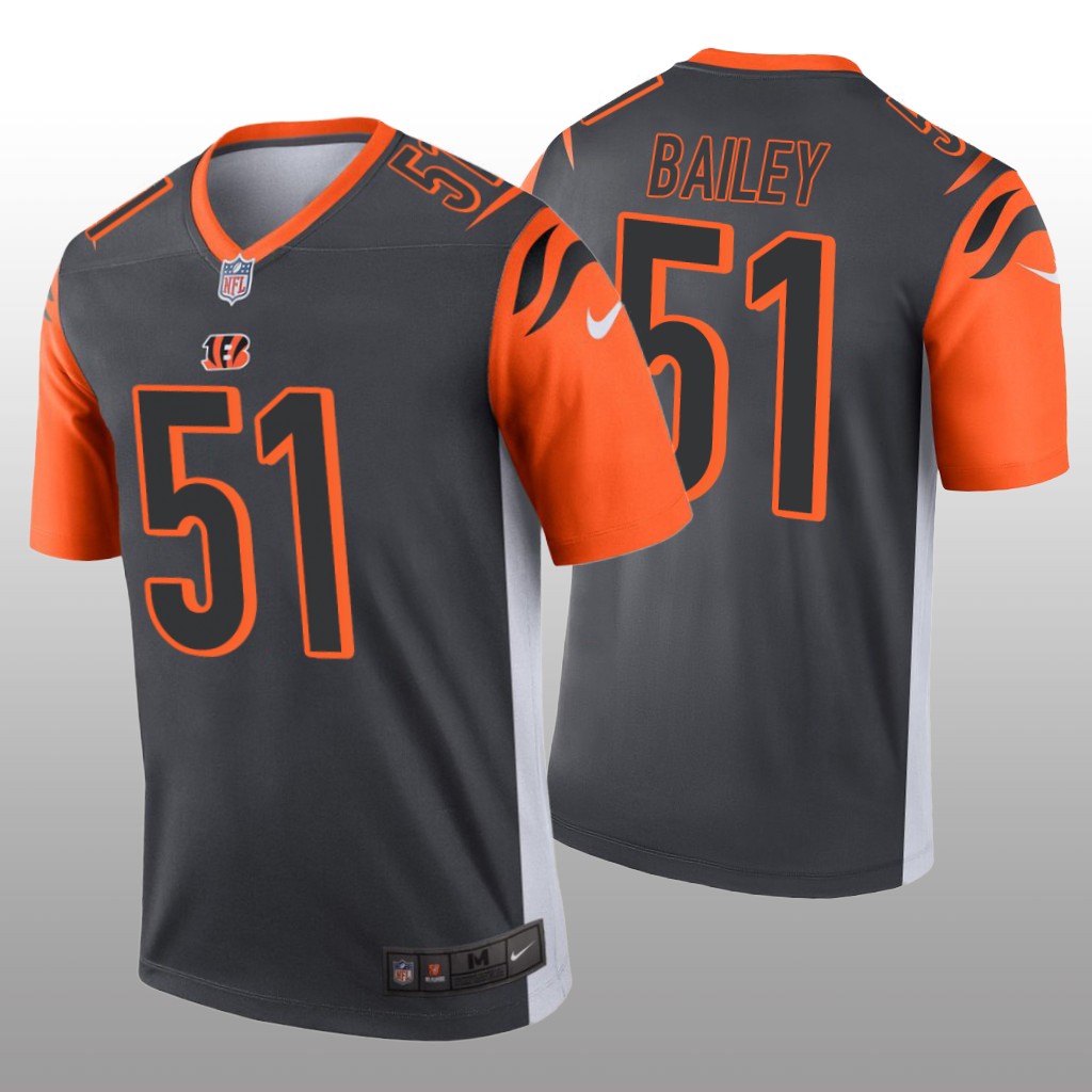 Cincinnati Bengals Markus Bailey Silver Jersey Inverted Legend - Men's