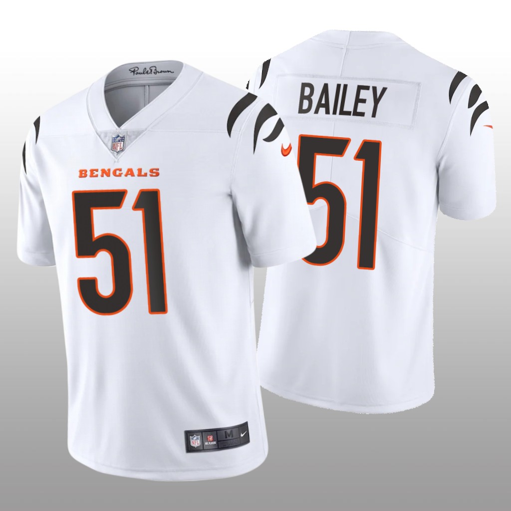 Cincinnati Bengals Markus Bailey White Jersey 2021 Vapor Limited - Men's