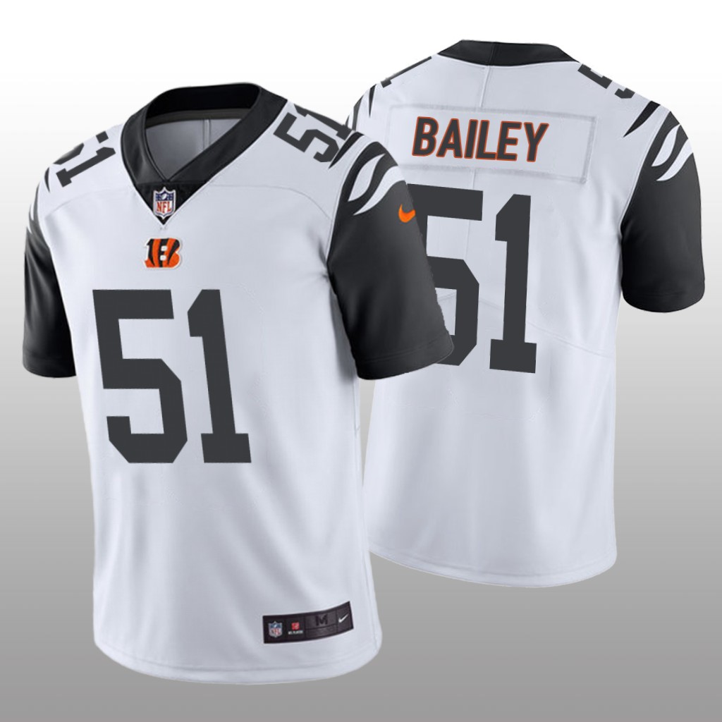 Cincinnati Bengals Markus Bailey White Jersey Color Rush Limited - Men's