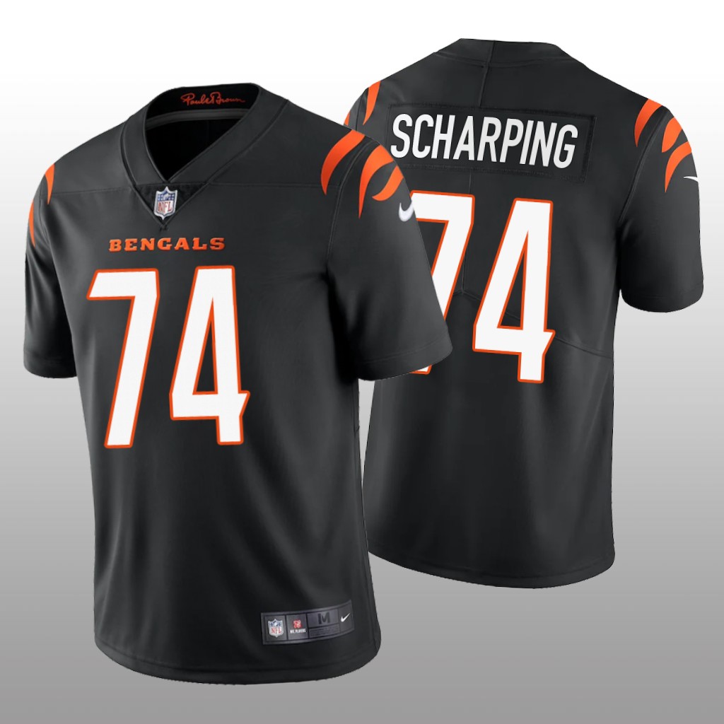 Cincinnati Bengals Max Scharping Black Jersey Vapor Limited - Men's