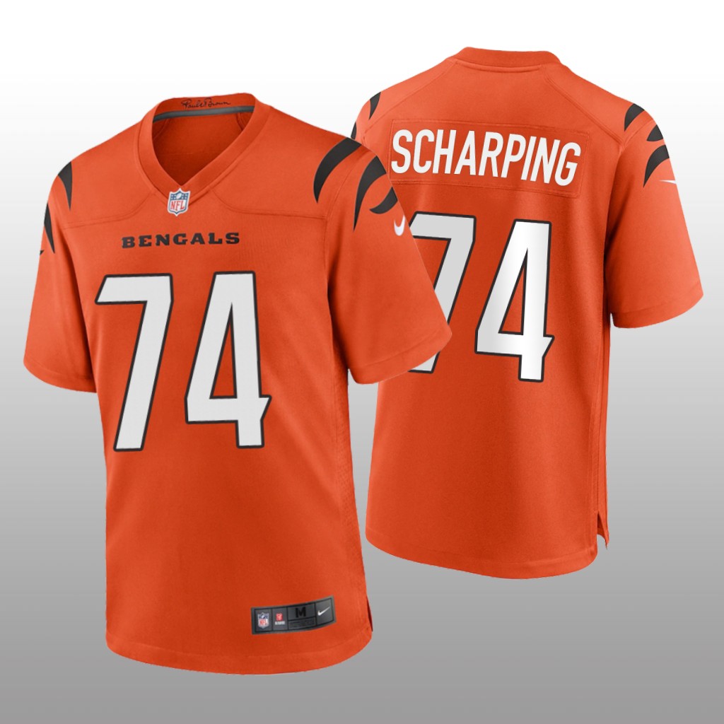 Cincinnati Bengals Max Scharping Orange Jersey Game - Men's