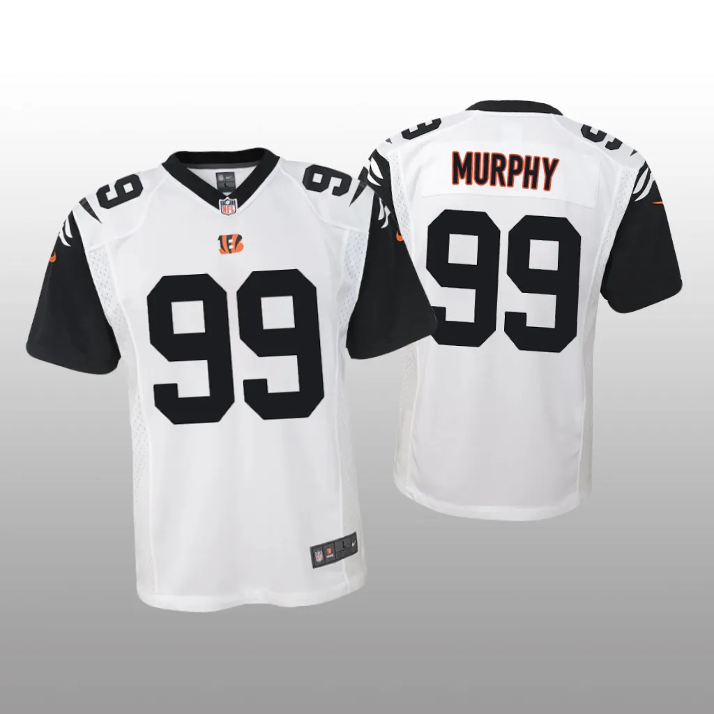 Cincinnati Bengals Myles Murphy White Jersey Alternate Game - Youth