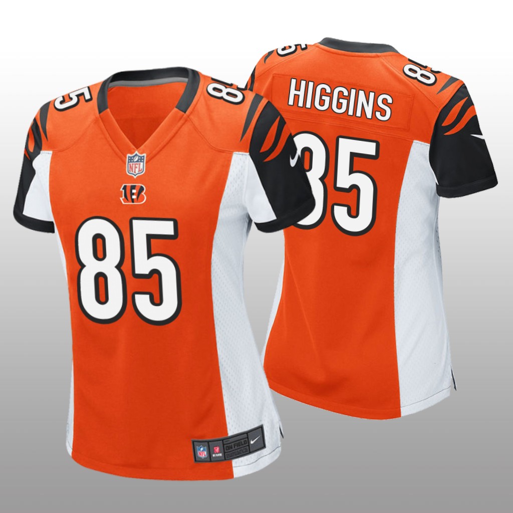 Cincinnati Bengals Orange 2020 NFL Draft Tee Higgins Game Jersey