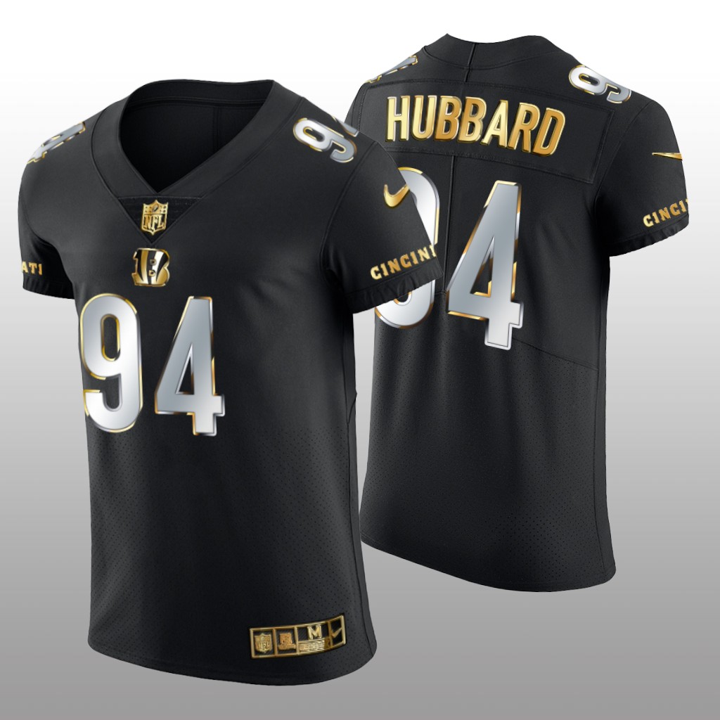 Cincinnati Bengals Sam Hubbard Black Elite Jersey Golden Edition Men's