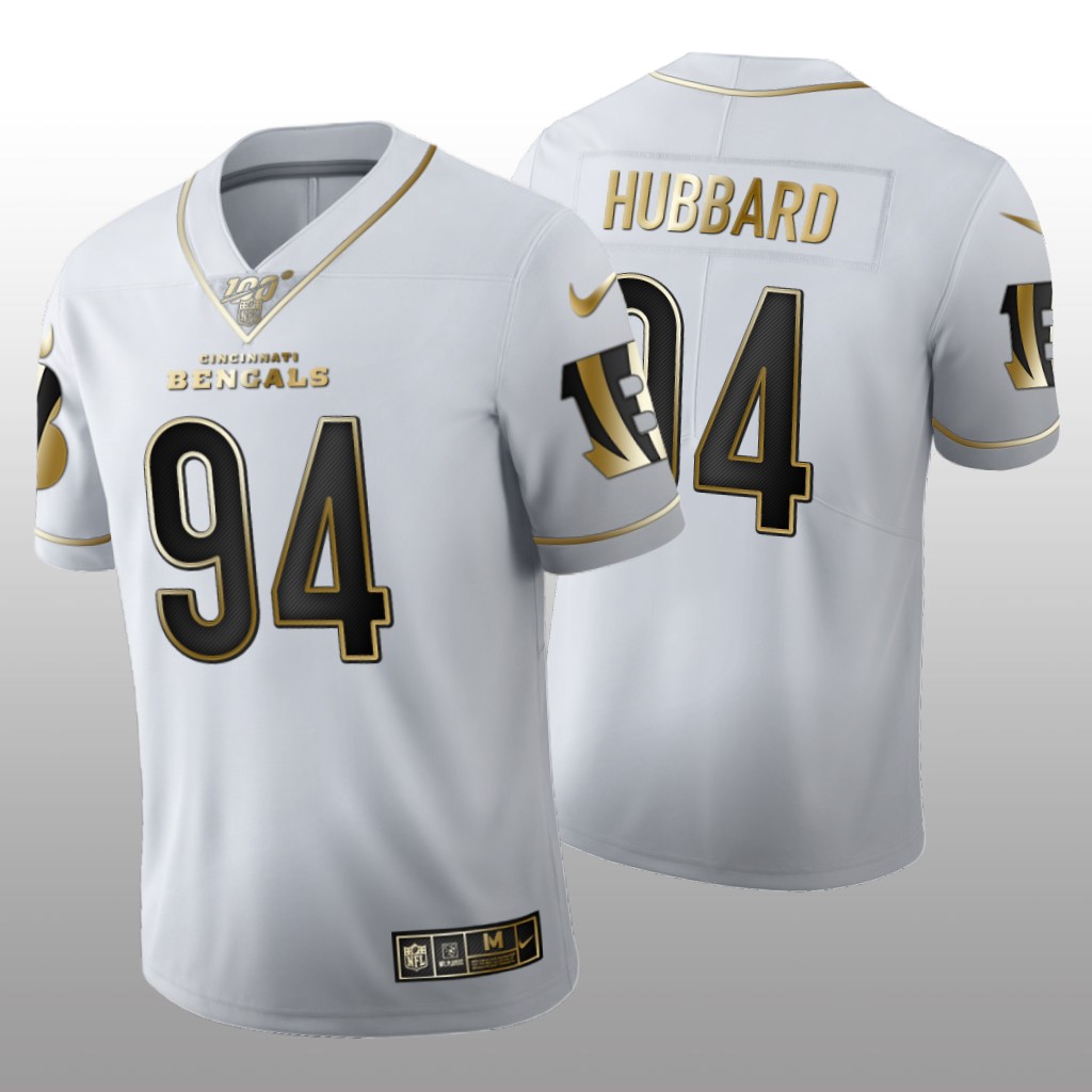 Cincinnati Bengals Sam Hubbard White Golden Edition Jersey 100th Season Men's