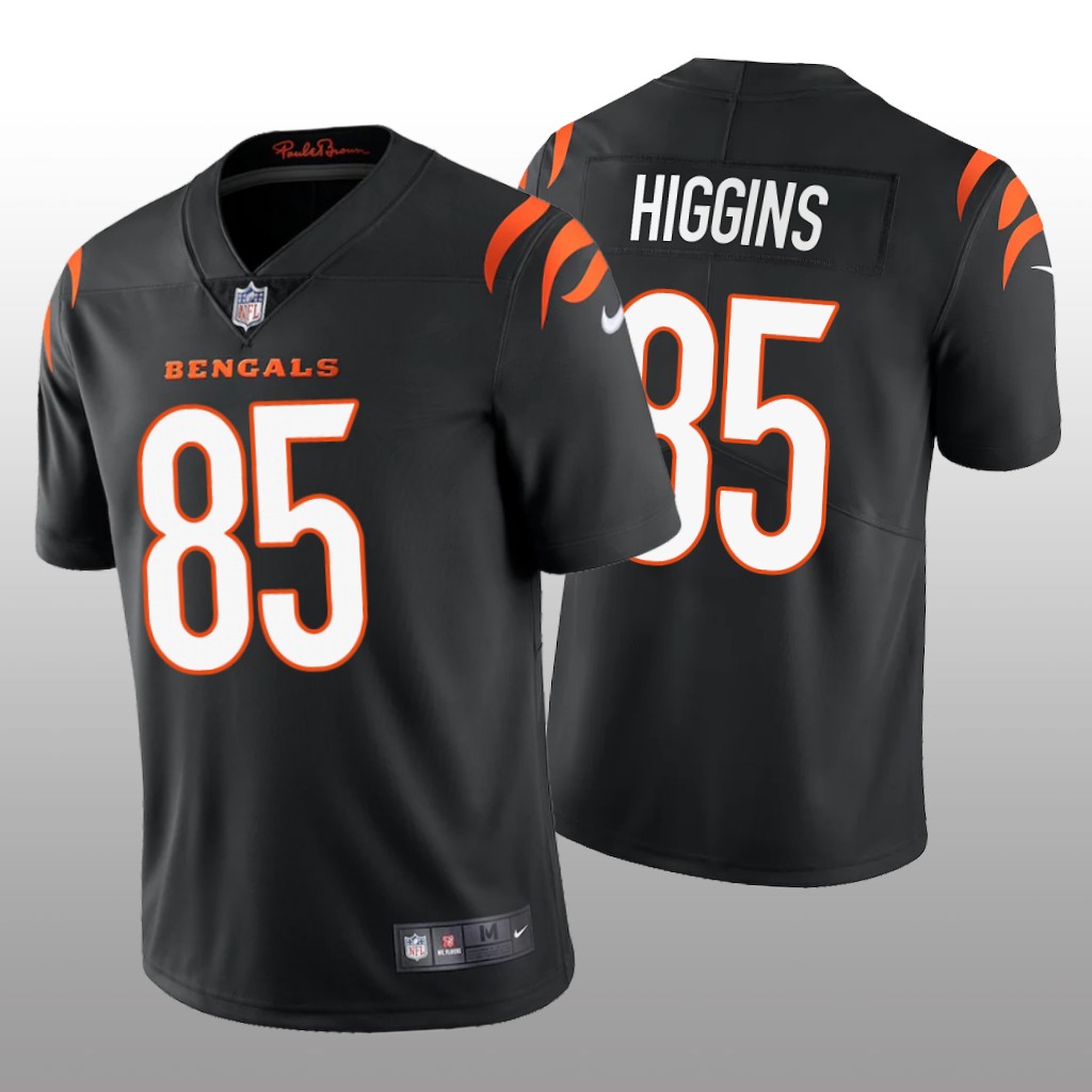 Cincinnati Bengals Tee Higgins Black Jersey 2021 Vapor Limited - Men's