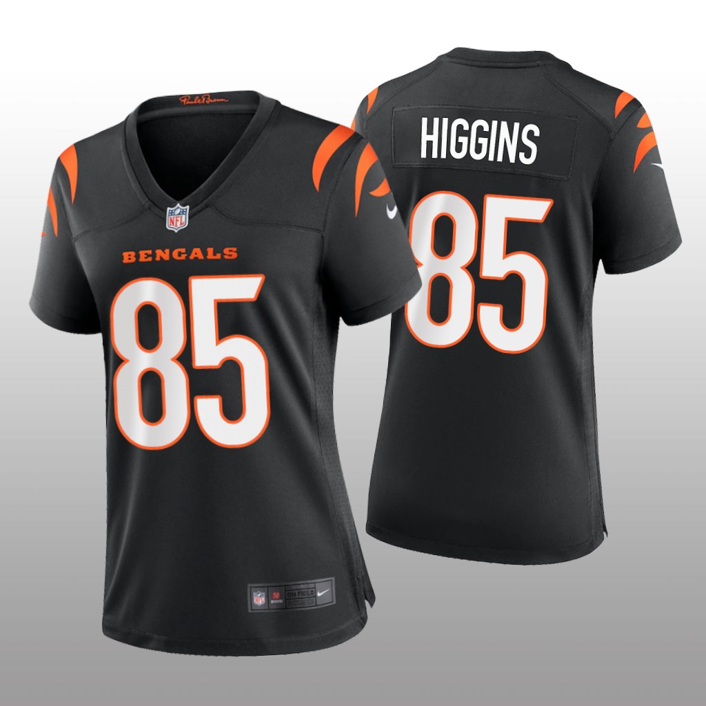Cincinnati Bengals Tee Higgins Black Jersey Game - Women's