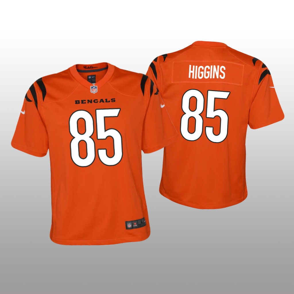 Cincinnati Bengals Tee Higgins Orange Jersey Game - Youth