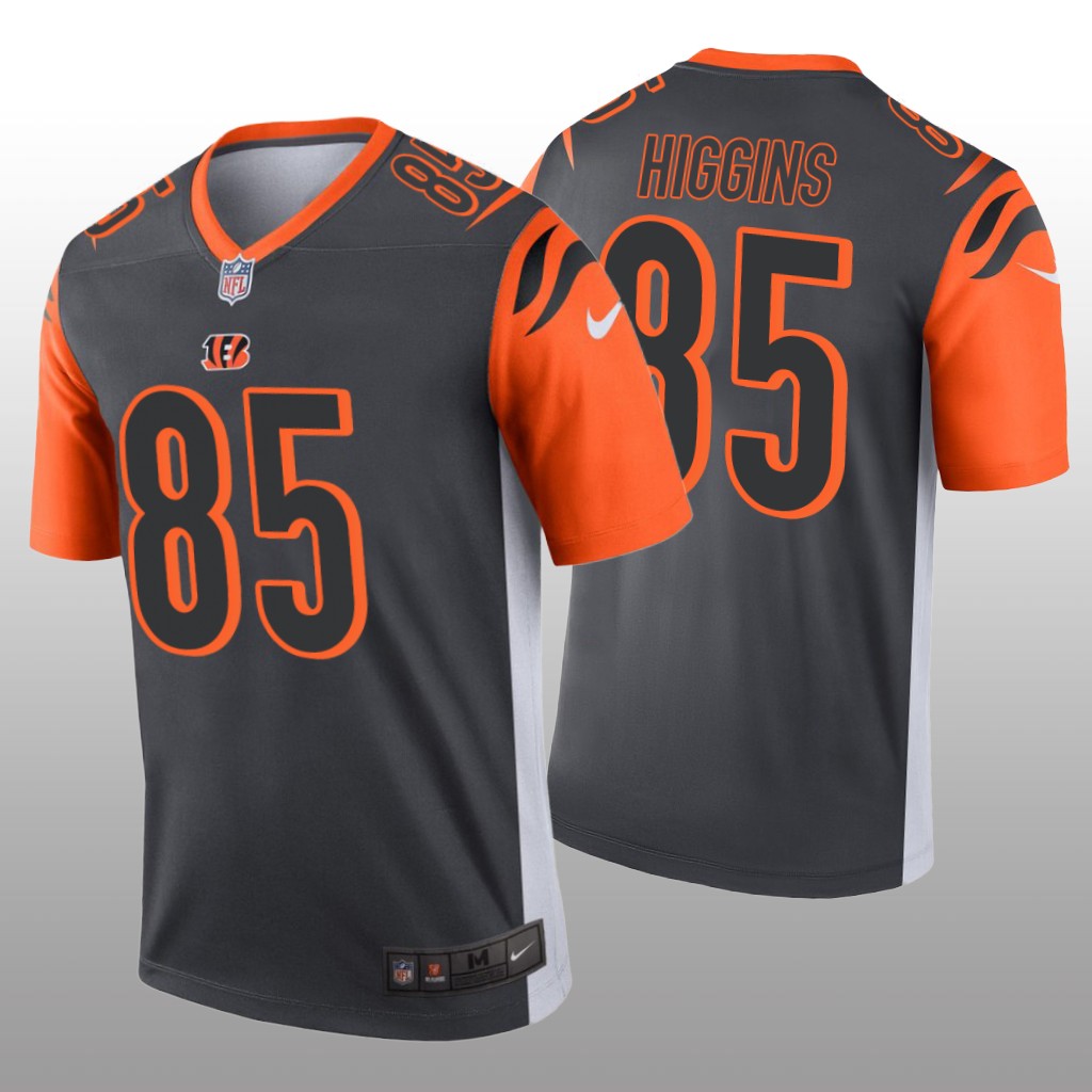 Cincinnati Bengals Tee Higgins Silver Jersey Inverted Legend - Men's