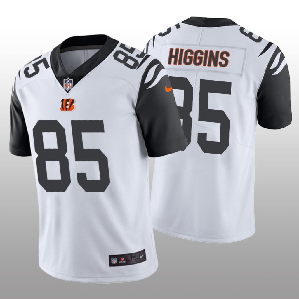 Cincinnati Bengals Tee Higgins White Jersey Color Rush Limited - Men's