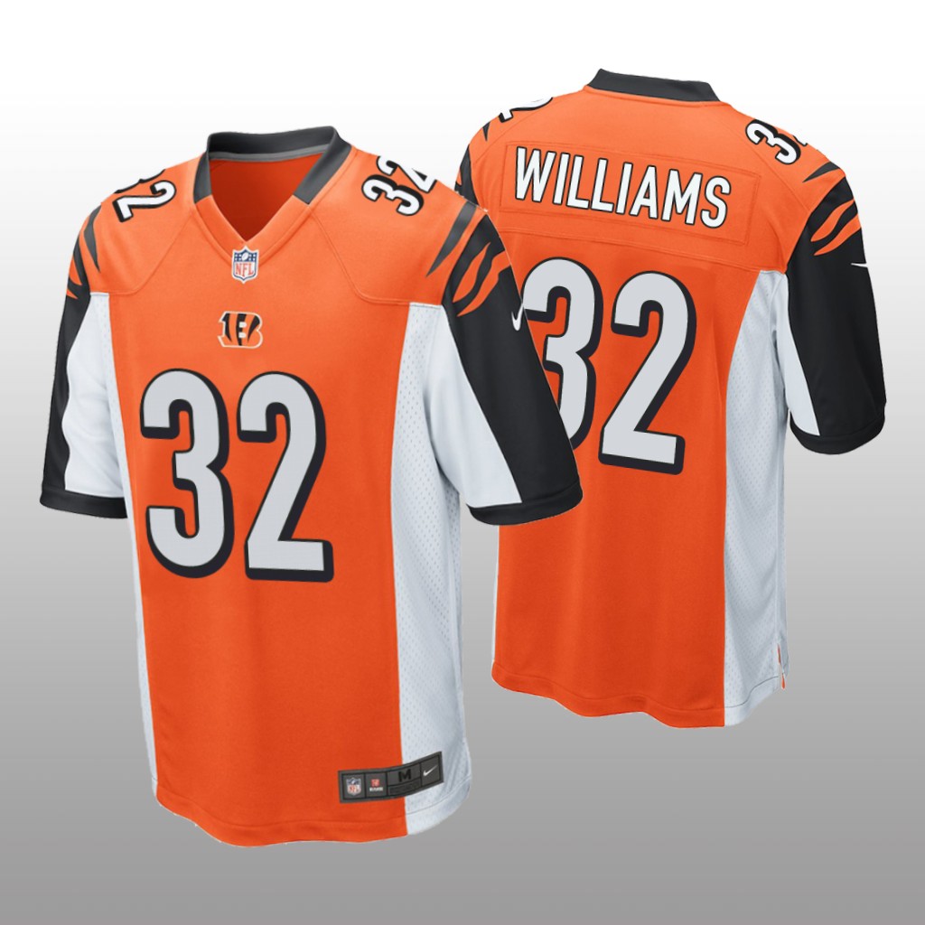 Cincinnati Bengals Trayveon Williams Orange Jersey Game - Men's