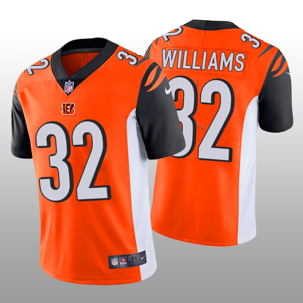Cincinnati Bengals Trayveon Williams Orange Jersey Vapor Limited - Men's