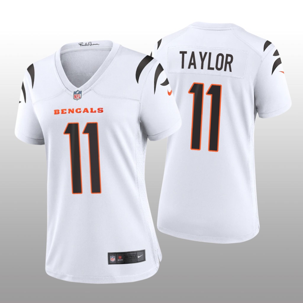 Cincinnati Bengals Trent Taylor White Jersey Game - Women's