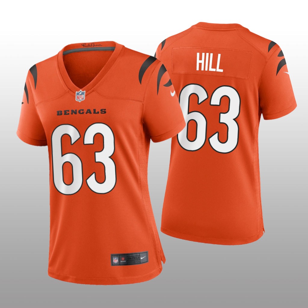 Cincinnati Bengals Trey Hill Orange Jersey Game - Women's