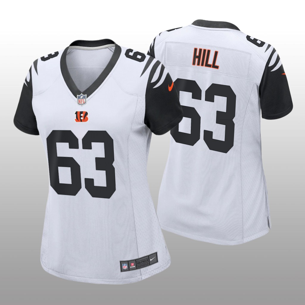 Cincinnati Bengals Trey Hill White Jersey Alternate Game - Women's