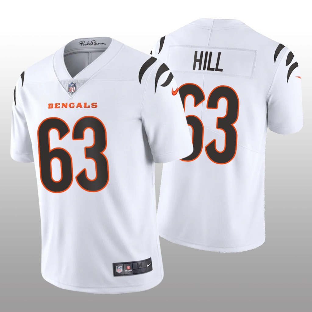Cincinnati Bengals Trey Hill White Jersey Vapor Limited - Men's