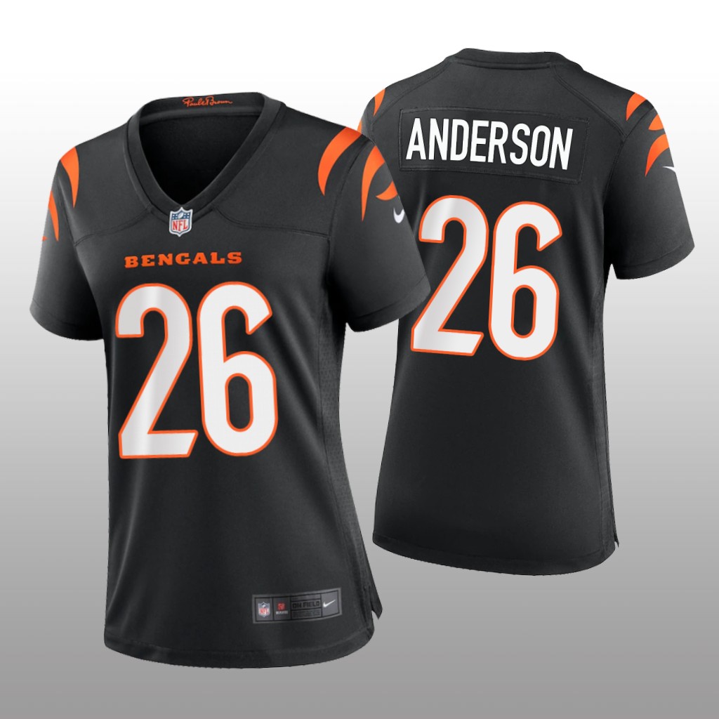 Cincinnati Bengals Tycen Anderson Black Jersey Game - Women's