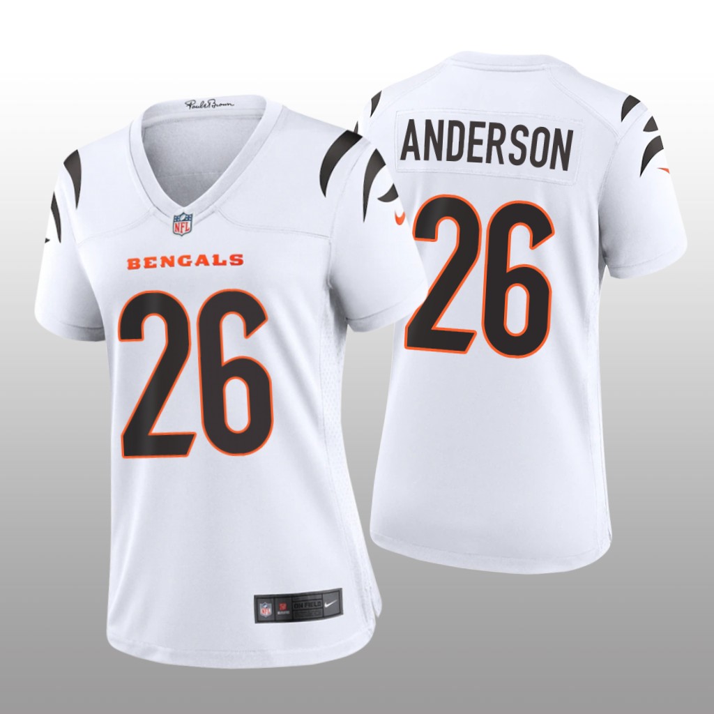 Cincinnati Bengals Tycen Anderson White Jersey Game - Women's