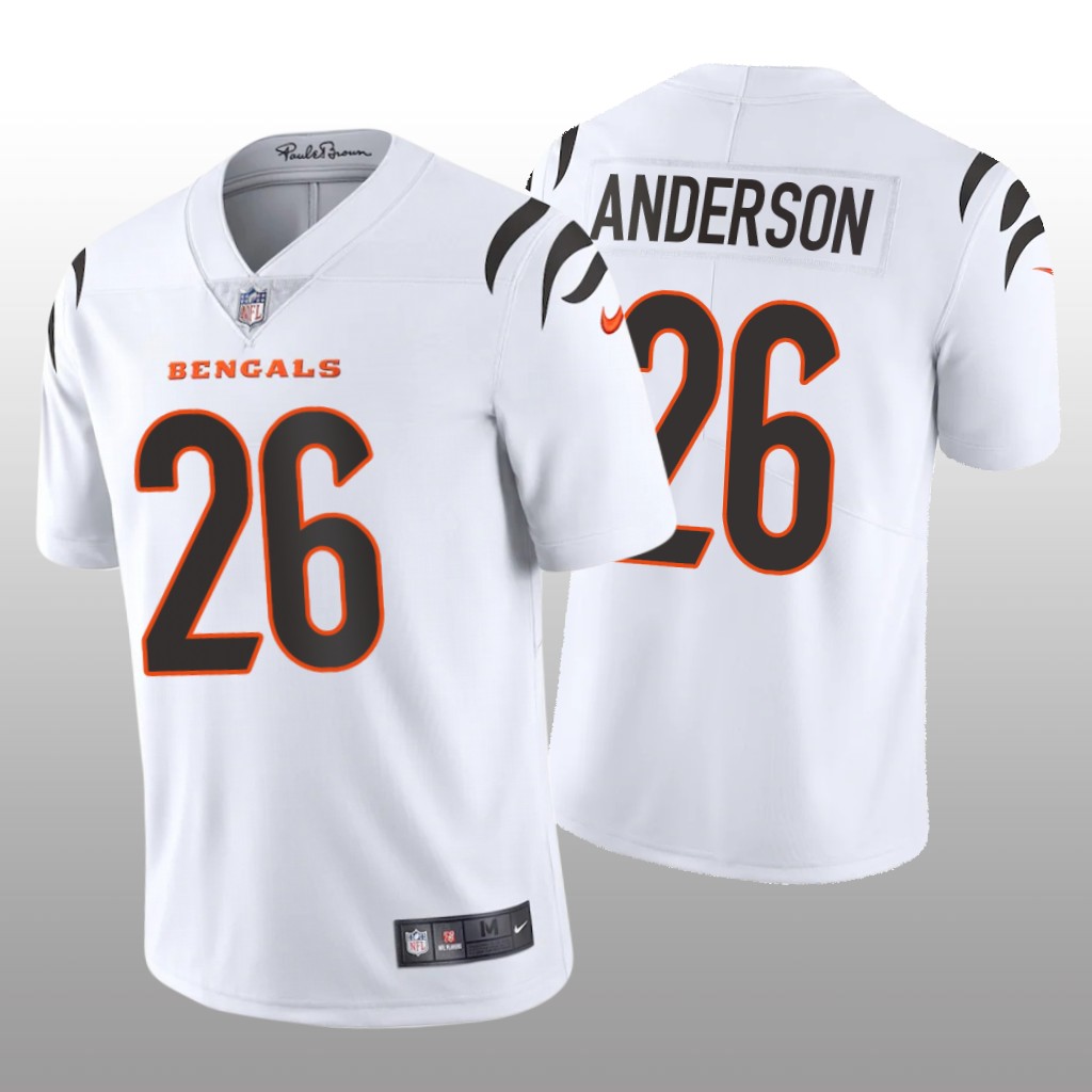 Cincinnati Bengals Tycen Anderson White Jersey Vapor Limited - Men's