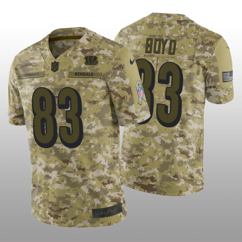 Cincinnati Bengals Tyler Boyd #83 Salute to Service Limited Jersey - Camo