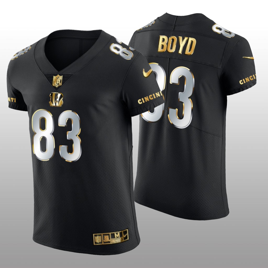 Cincinnati Bengals Tyler Boyd Black Elite Jersey Golden Edition Men's