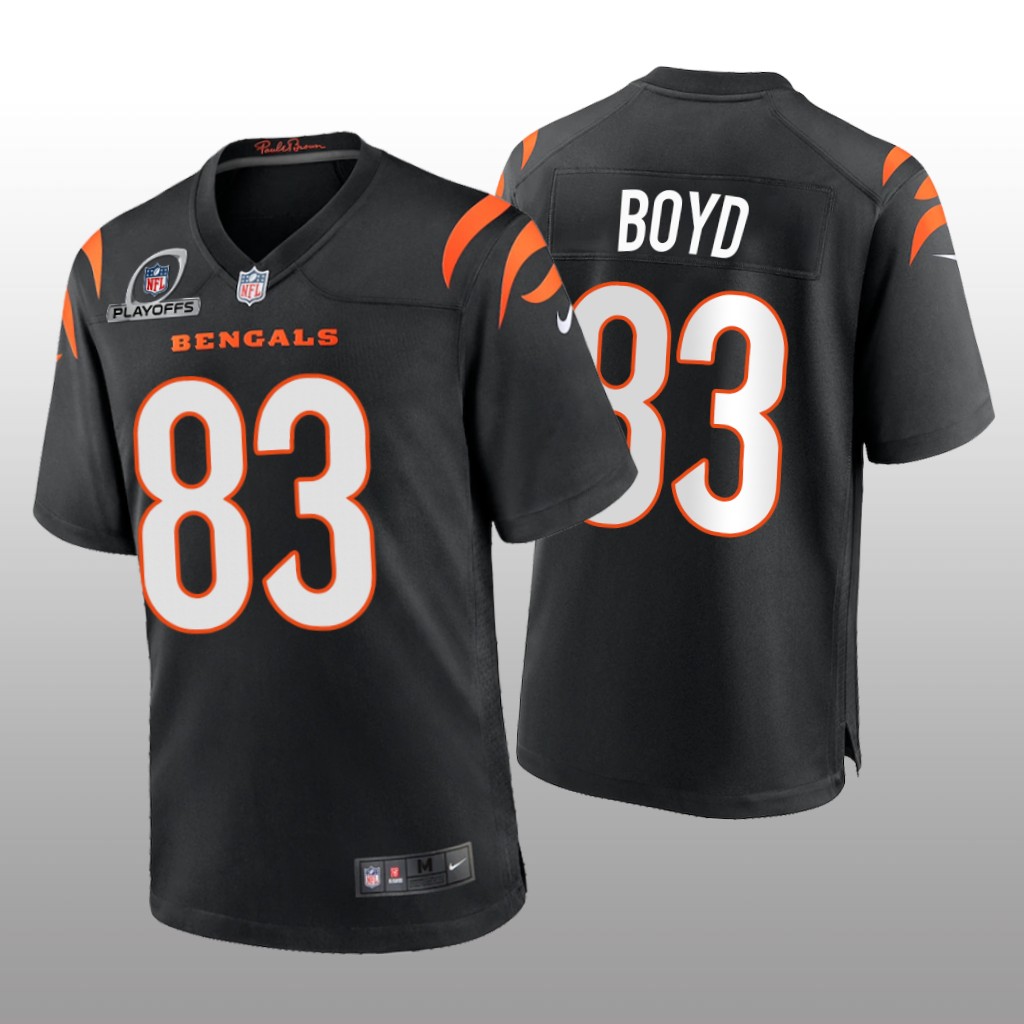 Cincinnati Bengals Tyler Boyd Black Game 2021 NFL Playoffs Patch - Men's