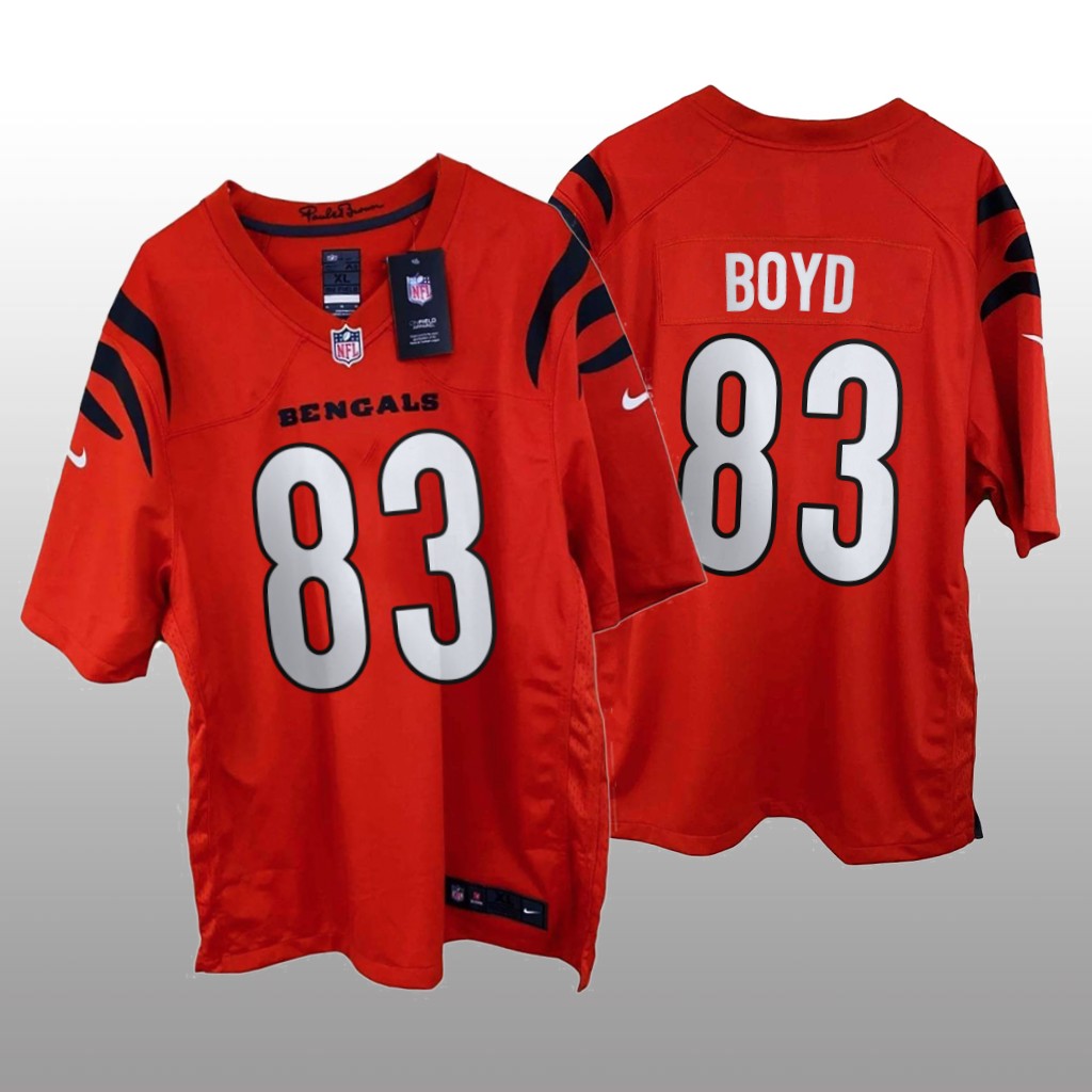 Cincinnati Bengals Tyler Boyd Orange Jersey Game - Men's