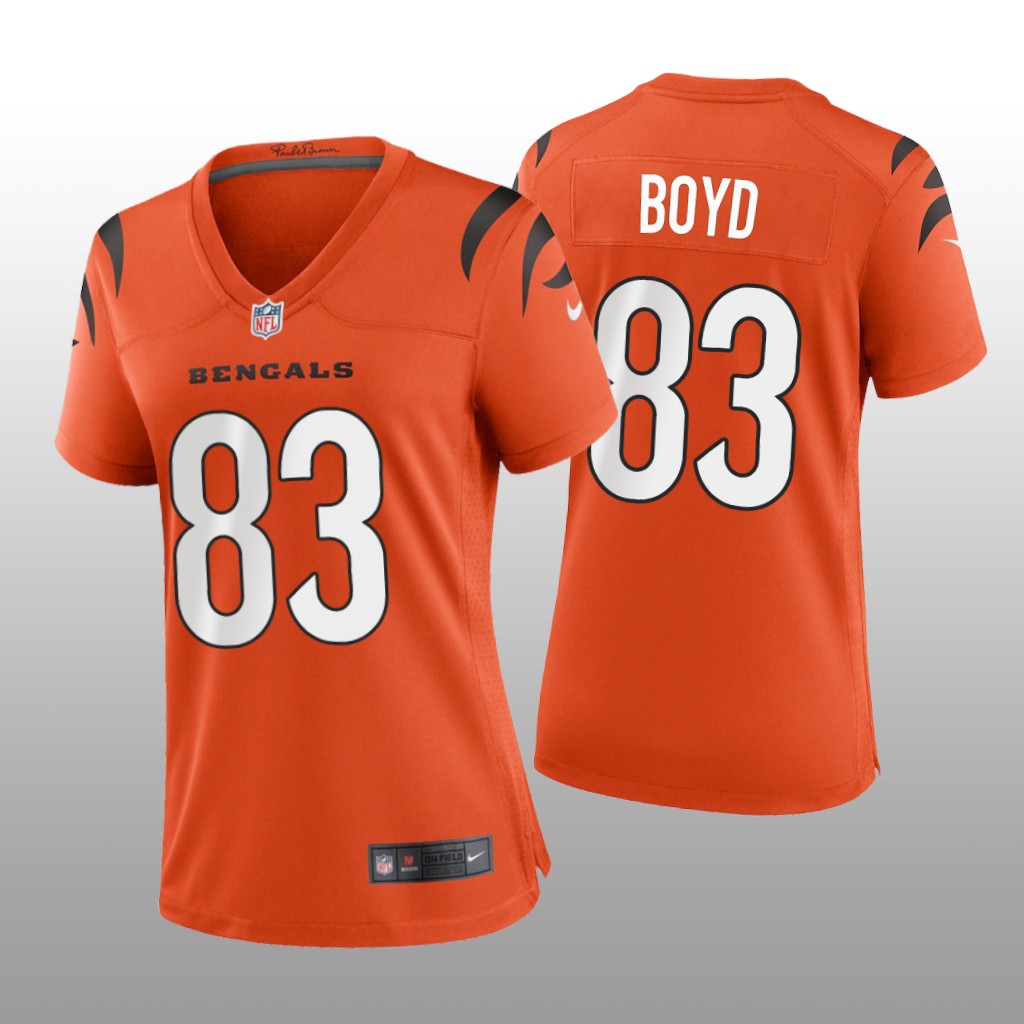 Cincinnati Bengals Tyler Boyd Orange Jersey Game - Women's