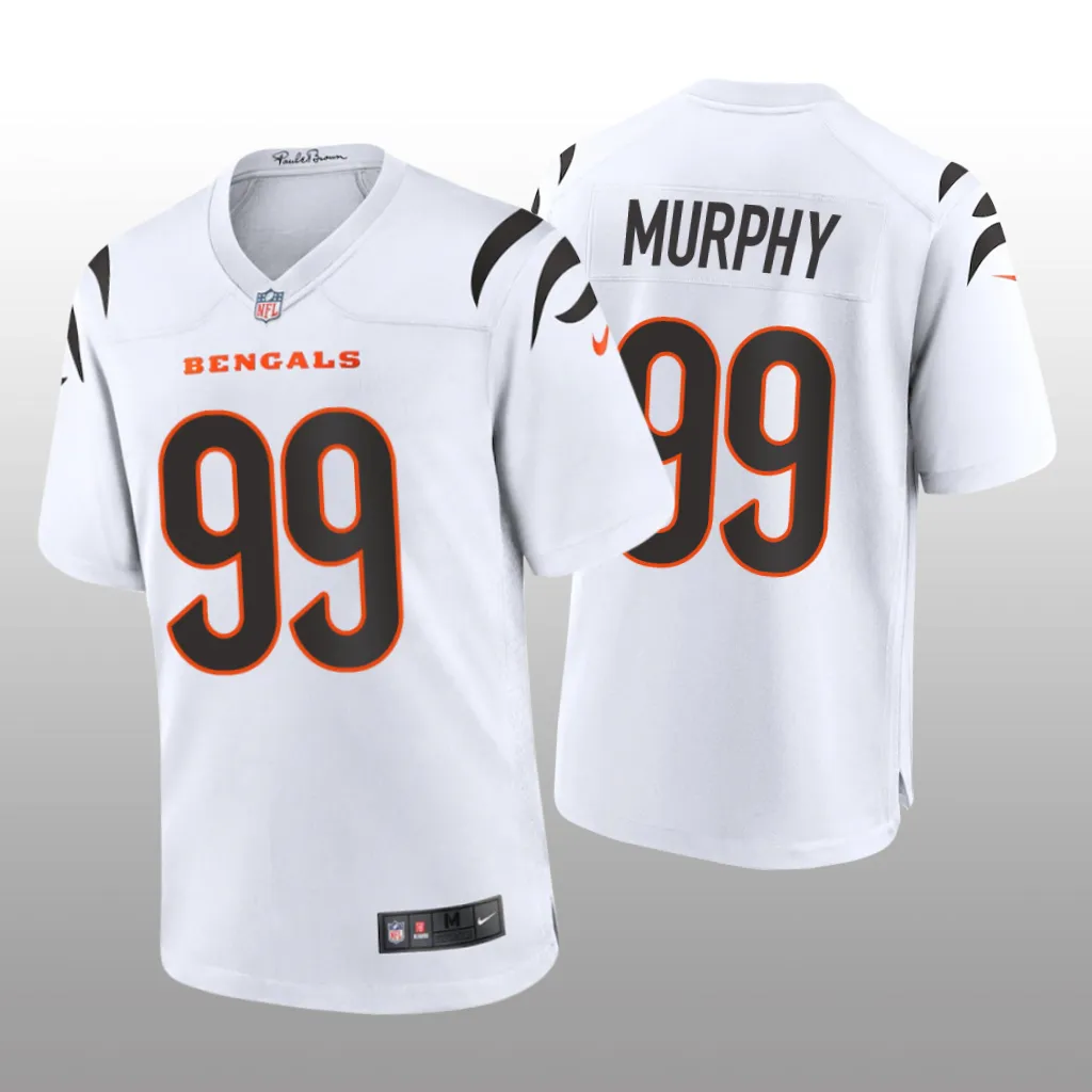 Cincinnati Bengals White 2023 NFL Draft Myles Murphy Game Jersey