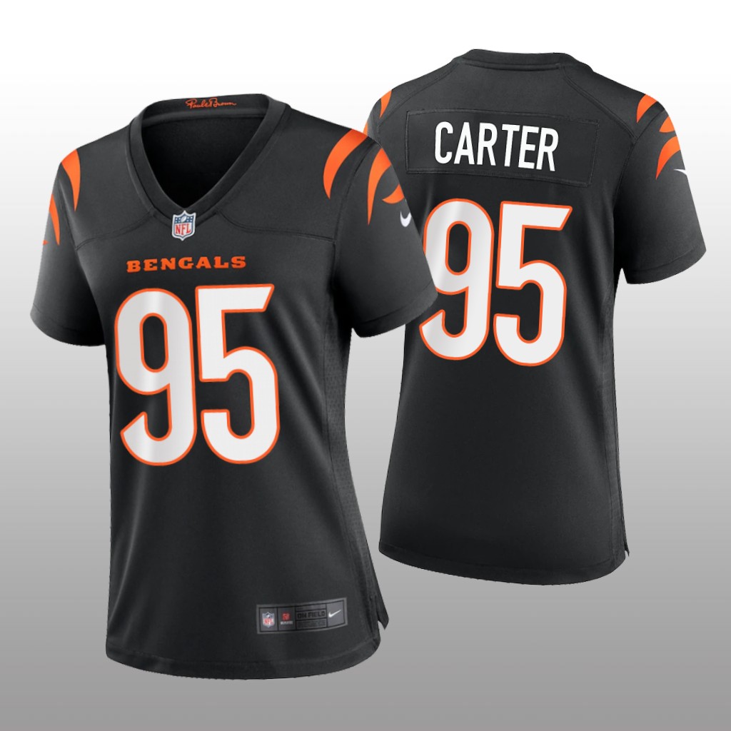 Cincinnati Bengals Zachary Carter Black Jersey Game - Women's