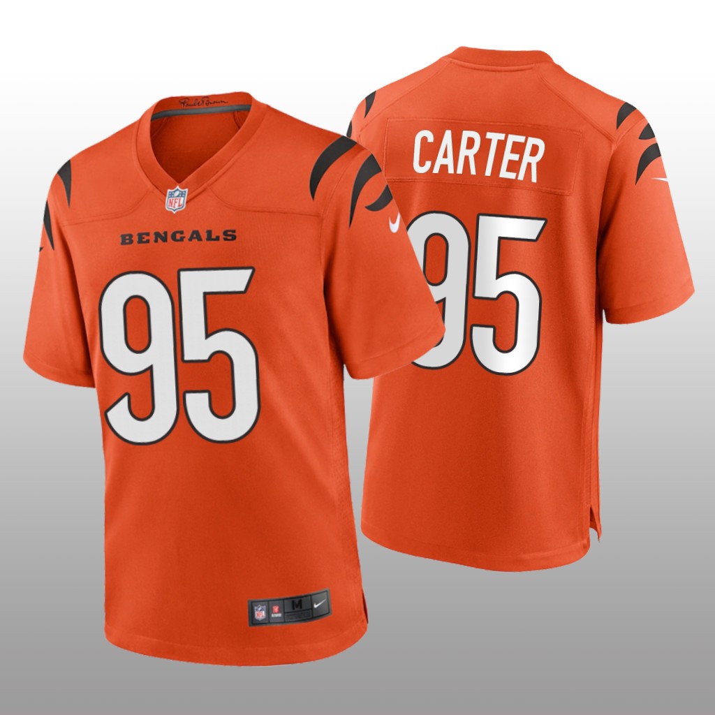 Cincinnati Bengals Zachary Carter Orange Jersey Game - Men's