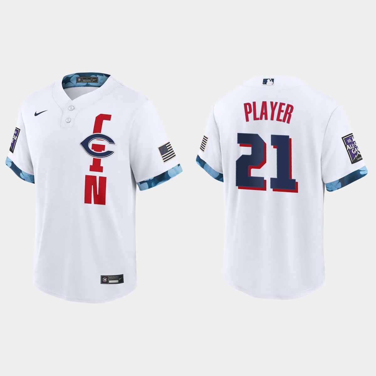 Cincinnati Reds Custom 2021 MLB All-Star Game Jersey - White
