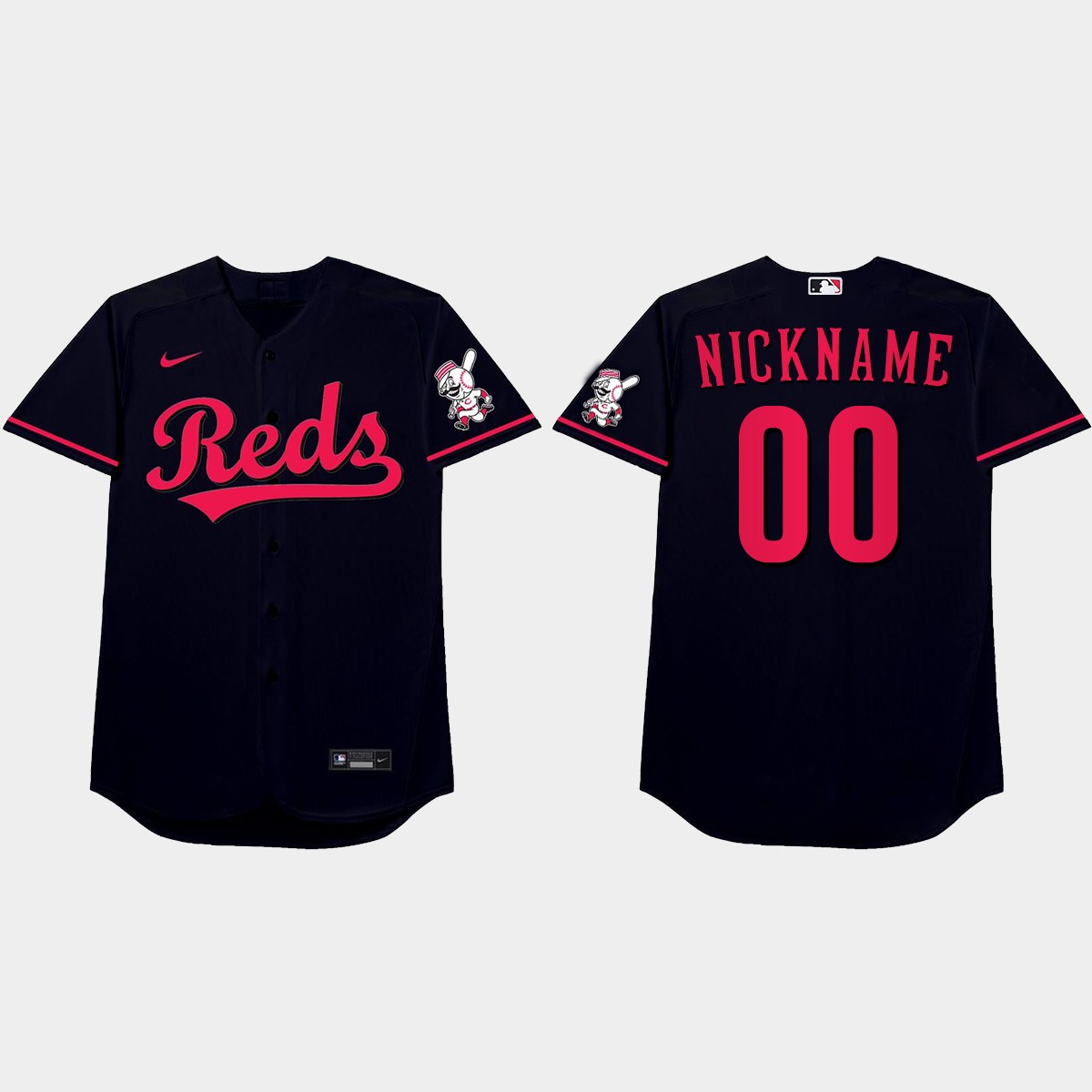Cincinnati Reds Custom 2021 Players' Weekend Nickname Jersey - Black