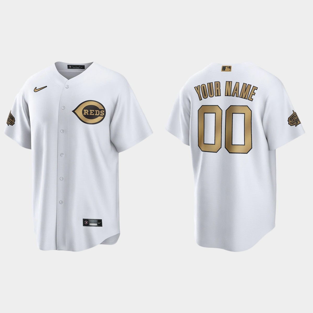 Cincinnati Reds Custom 2022 MLB All-Star Game Jersey - White