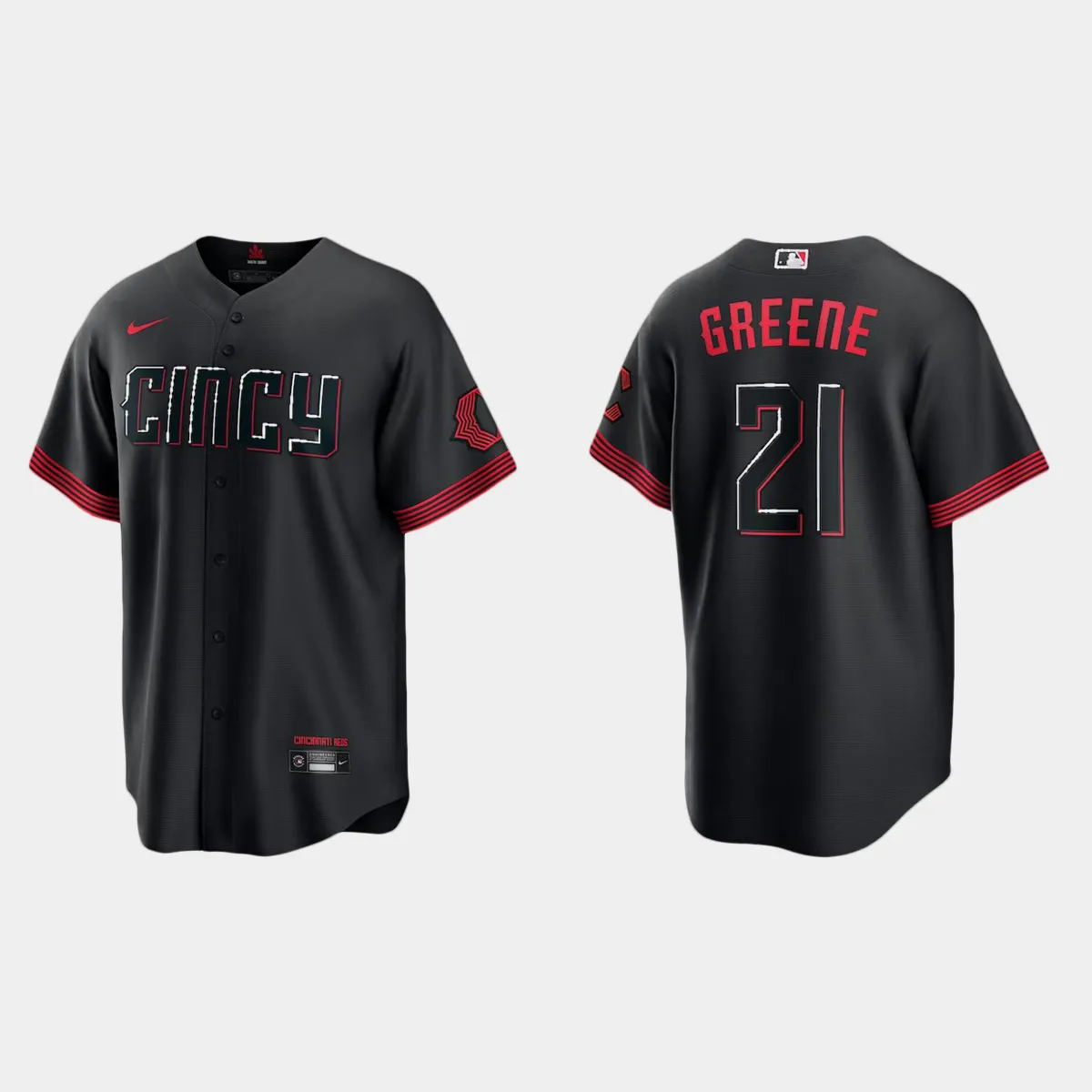 Cincinnati Reds Hunter Greene 2023 City Connect Jersey - Black